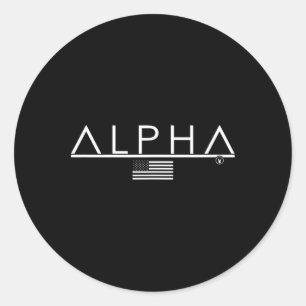 Pegatina Redonda Camiseta Alpha D135 Gym Rabbit T Workout Bodybuild
