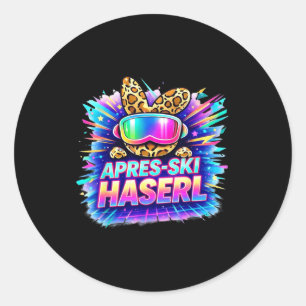 Pegatina Redonda Camiseta Après ski haserl – regalo de fiesta de in