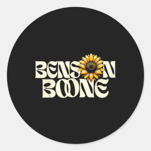 Pegatina Redonda Camiseta Ben Son Boone Fan Música Estética Retro G