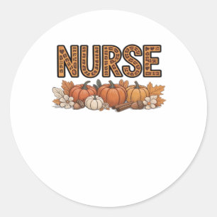 Pegatina Redonda Camiseta clásica NURSE