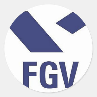 Pegatina Redonda Camiseta da FGV
