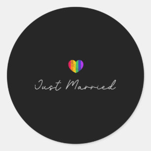 Pegatina Redonda Camiseta de Despedida de Soltero Lgbtq Novio - Bla