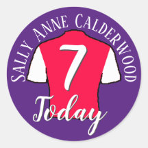 Camiseta de fútbol personalizable para cumpleaños