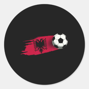 Pegatina Redonda Camiseta de la bandera de Alnia Equipo de fútbol d