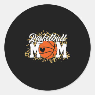 Pegatina Redonda Camiseta de mamá Sketll Ropa del día del juego de