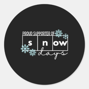 Pegatina Redonda Camiseta de Navidad para maestros, orgulloso parti