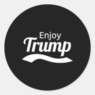 Pegatina Redonda Camiseta Divertida Daddy's Home Enjoy Trump Republ