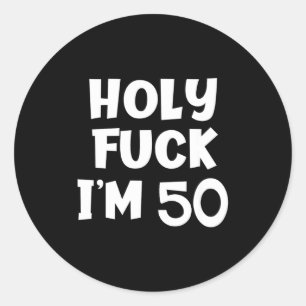 Pegatina Redonda Camiseta divertida de cumpleaños sagrado porque te