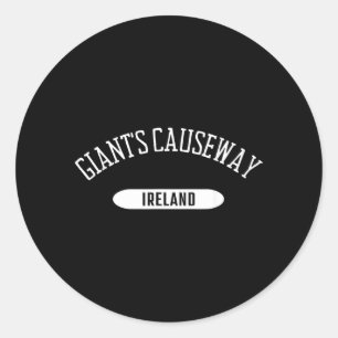 Pegatina Redonda Camiseta Giants Causeway Estilo Clic Giants Causew