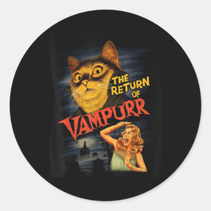Pegatina Redonda Camiseta gráfica divertida de película de horror s