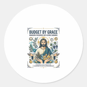 Pegatina Redonda Camiseta Jesús Paz Financiera Viaje Libre Deudas C