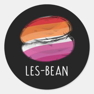 Pegatina Redonda Camiseta LES-BEAN
