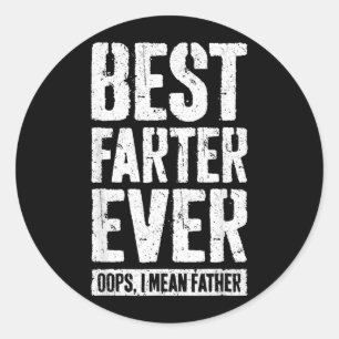 Pegatina Redonda Camiseta Loud Noiseser Oops Mean Father Hombres Pa