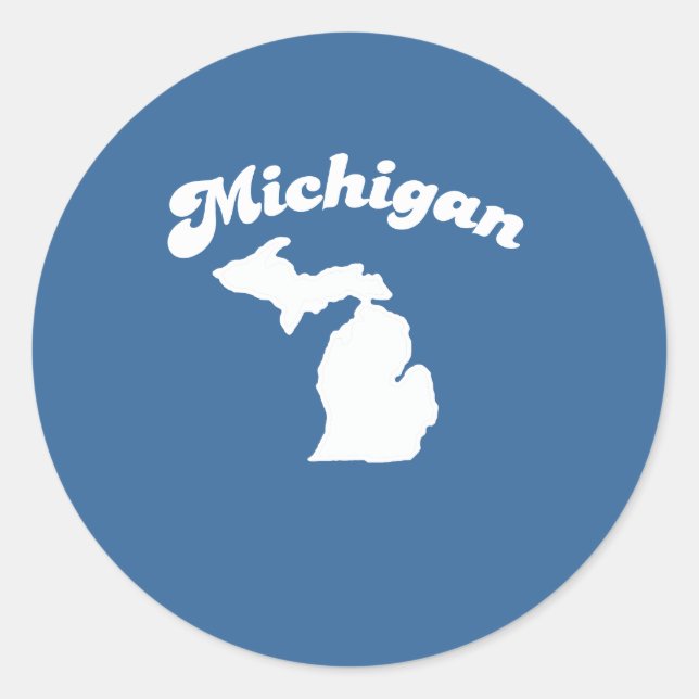 Pegatina Redonda Camiseta MICHIGAN STATE MOTTO T-SHIRT (Anverso)