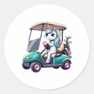 Pegatina Redonda Camiseta para niños y niñas, mujeres, unicornio mo