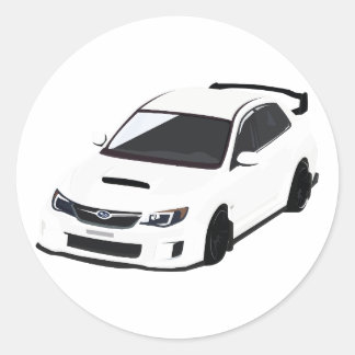 Pegatina Redonda Camiseta Passion Rallye pour Fans de Sportives