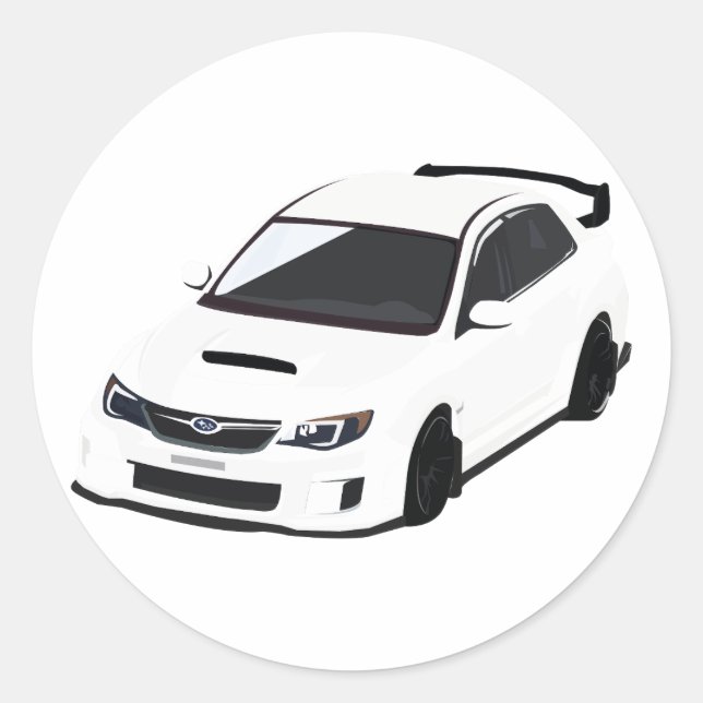 Pegatina Redonda Camiseta Passion Rallye pour Fans de Sportives (Anverso)