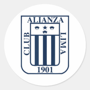 Pegatina Redonda Camiseta Perú Alianza Lima peruana hombres mujeres