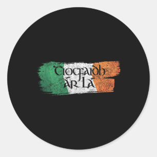 Pegatina Redonda Camiseta Tiocfaidh Ar La Vintage Irlanda Republica