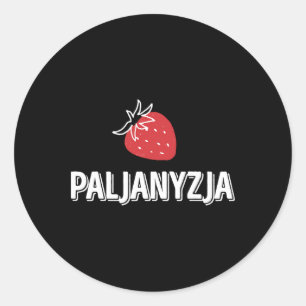 Pegatina Redonda Camiseta Ucrania Paljanyzja Ucrania Frase Ucranian