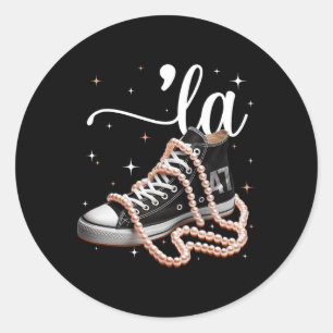 Pegatina Redonda Camisetas De Zapatos Cortos Entiendo La Ignorancia
