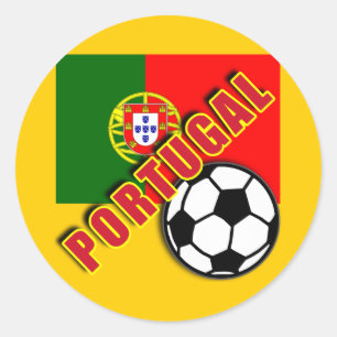 Pegatina Redonda Camisetas del aficionado al fútbol del mundo de