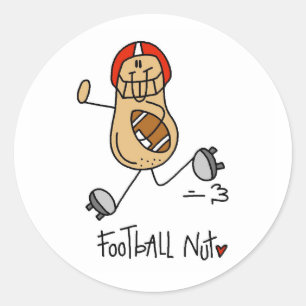 Pegatina Redonda Camisetas y regalos de Football Nut