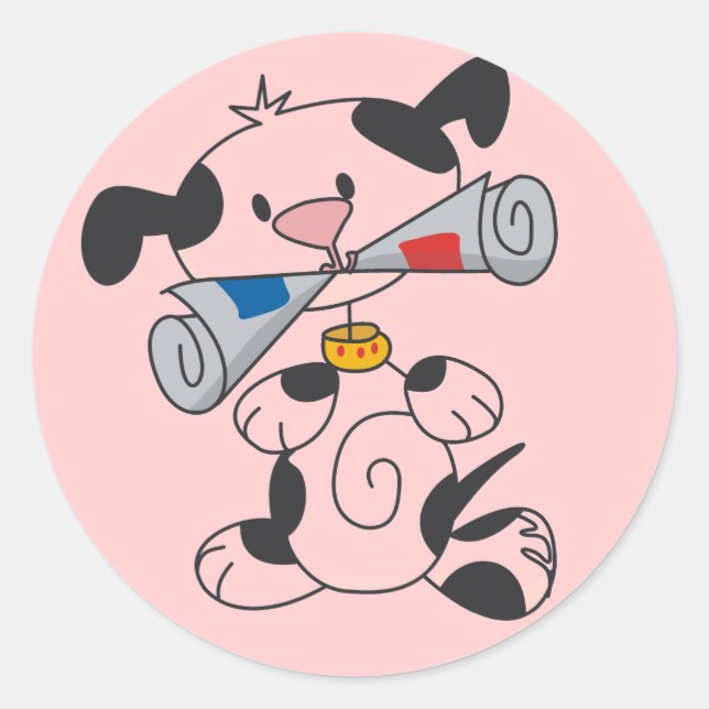 Pegatina Redonda Camisetas y regalos de periódicos (Anverso)