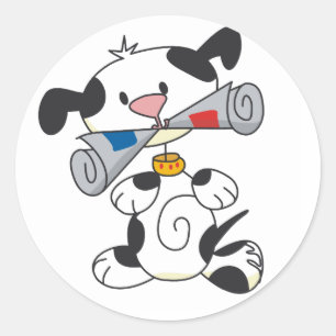 Pegatina Redonda Camisetas y regalos de periódicos