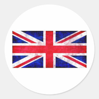 Pegatina Redonda Camisetas y regalos de Union Jack