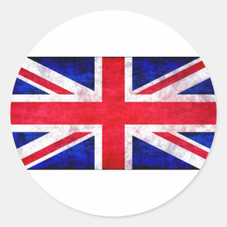 Pegatina Redonda Camisetas y regalos de Union Jack
