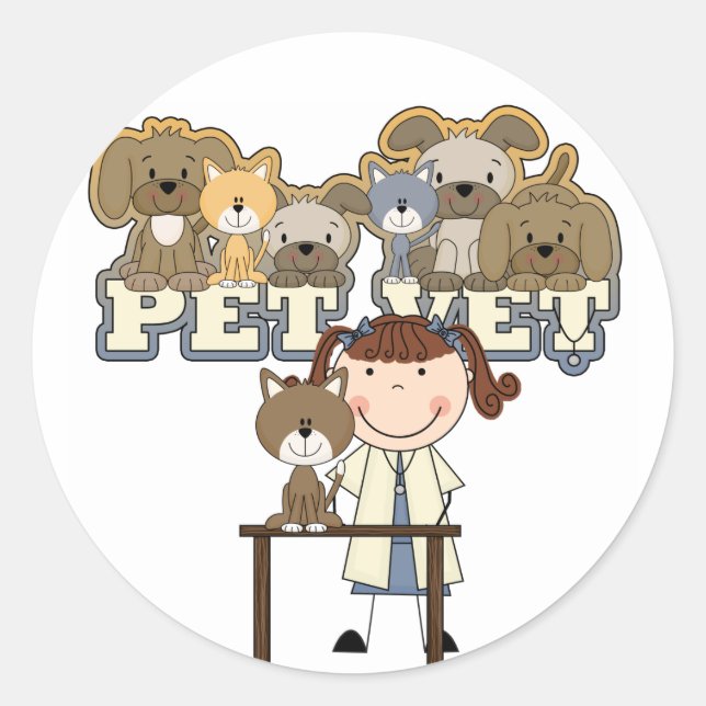 Pegatina Redonda Camisetas y regalos femeninos triguenos del (Anverso)