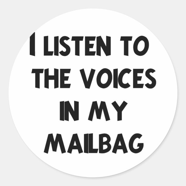 Pegatina Redonda Camisetas y regalos graciosos de Mail Carrier (Anverso)