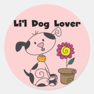 Pegatina Redonda Camisetas y regalos para perros adornos