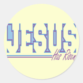 Pegatina Redonda Camisetas y regalos religiosos de Pascua