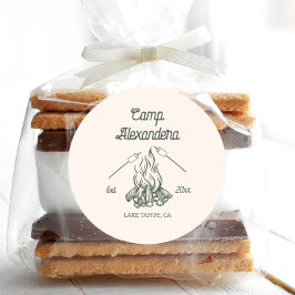 Pegatina Redonda Camp Bachelorette