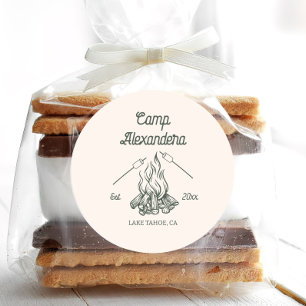 Pegatina Redonda Camp Bachelorette