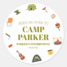Campamento Camping Camper fiesta de cumpleaños