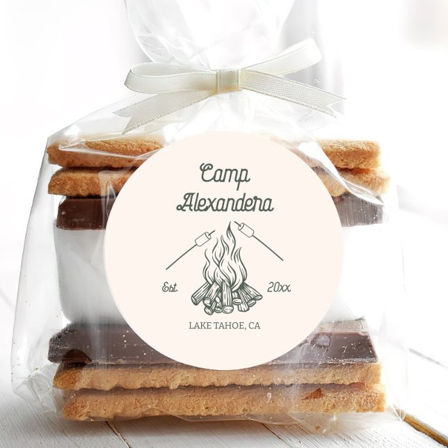 Pegatina Redonda Campamento de soltera (Subido por el creador)