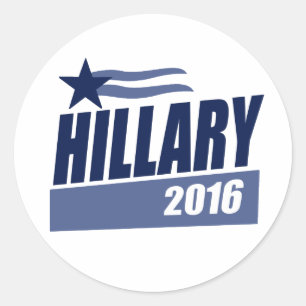 Pegatina Redonda CAMPAÑA BANNER.png de HILLARY 2016