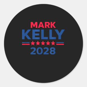 Pegatina Redonda Campaña de Mark Kelly senador para presidente 2028