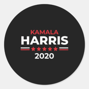Pegatina Redonda Campaña Harris Shirt President 2020 1