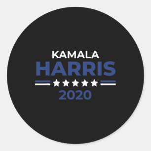 Pegatina Redonda Campaña Harris Shirt President 2020 2