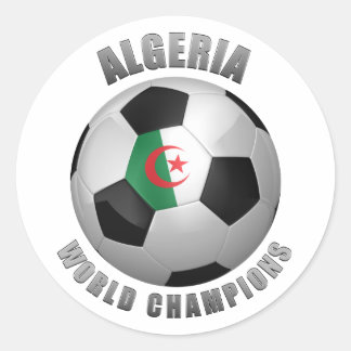 PEGATINA REDONDA CAMPEONATO DE FÚTBOL DE ARGELIA