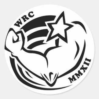 Pegatina Redonda Campeonato de Rodeo de Wenis 2012