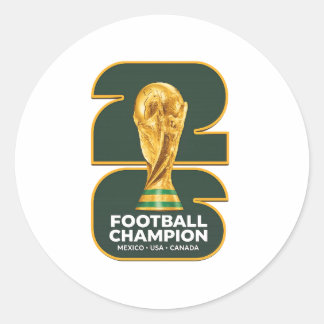 Pegatina Redonda Campeonato Mundial de Fútbol 2026