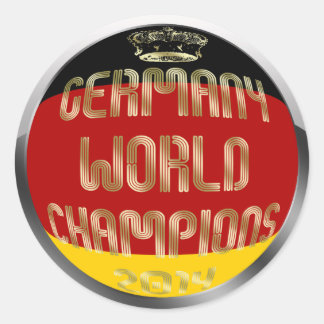 Pegatina Redonda Campeonato Mundial de Fútbol de Alemania 2014