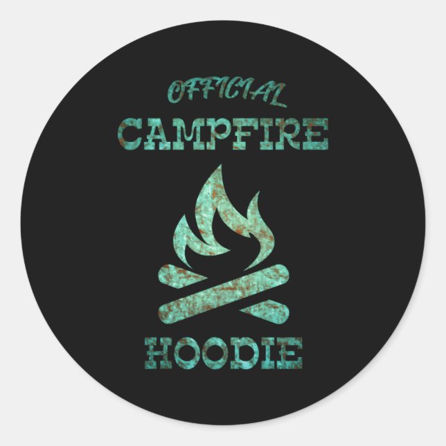 Pegatina Redonda Campfire oficial (Anverso)