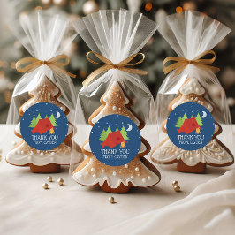 Pegatina Redonda Camping pegatinas partidarios del cumpleaños