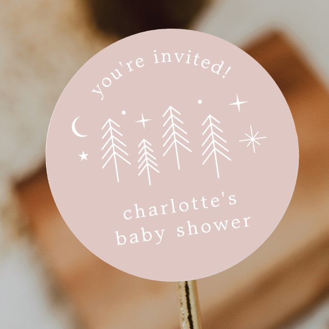 Pegatina Redonda Camping te invitan (Subido por el creador)